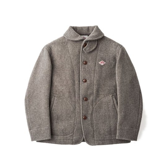 MEN'S WOOL PILE ROUND COLLAR JACKET