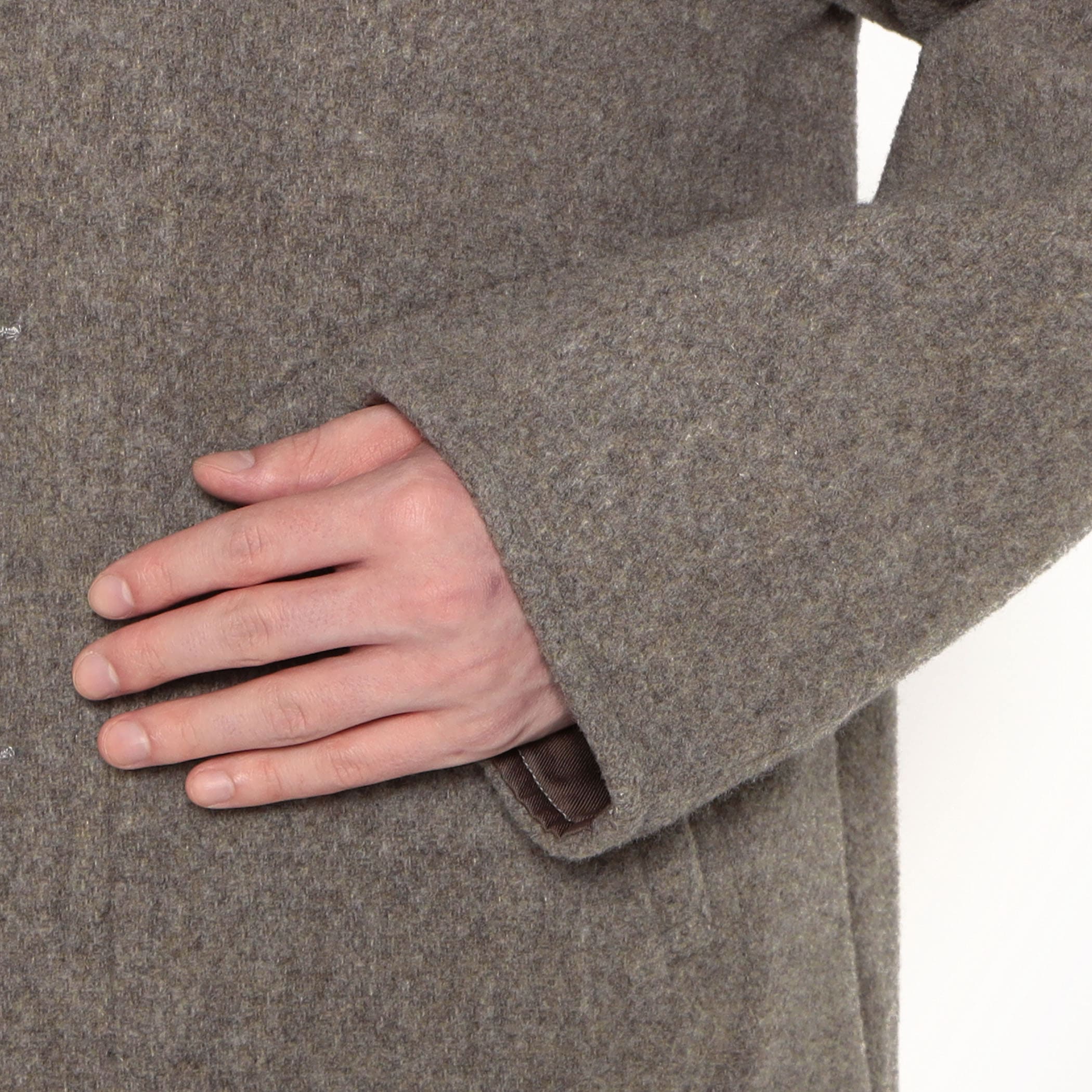 DANTON MEN'S WOOL PILE ROUND COLLAR JACKET