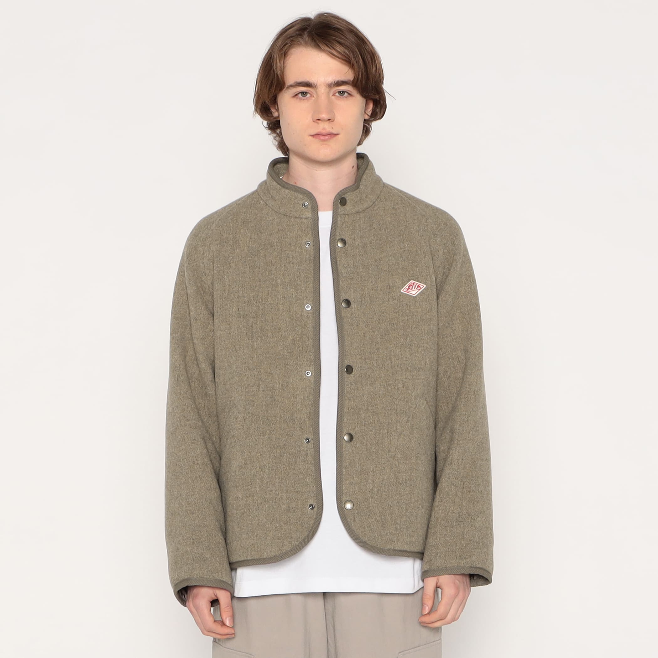 DANTON STANDCOLLAR JACKET　A0286 DANTON MEN'S WOOL LIGHT PILE STANDCOLLAR JACKET
