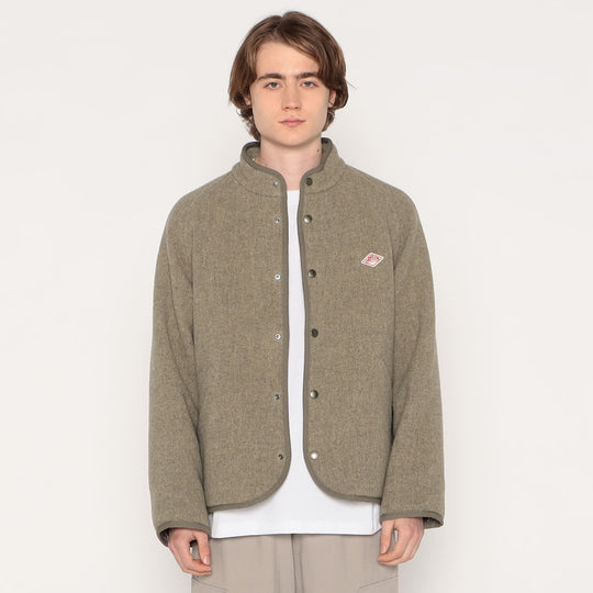 MEN'S WOOL LIGHT PILE STANDCOLLAR JACKET