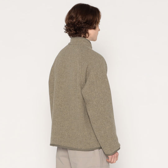 MEN'S WOOL LIGHT PILE STANDCOLLAR JACKET