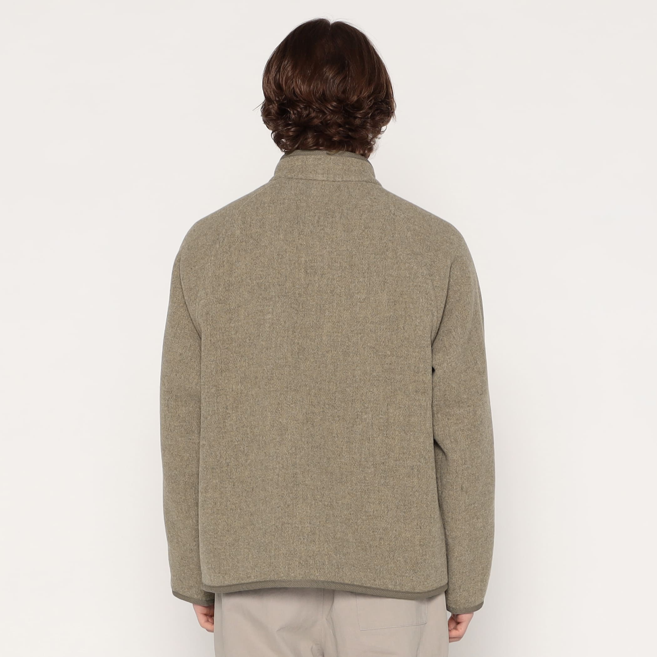 DANTON MEN'S WOOL LIGHT PILE STANDCOLLAR JACKET