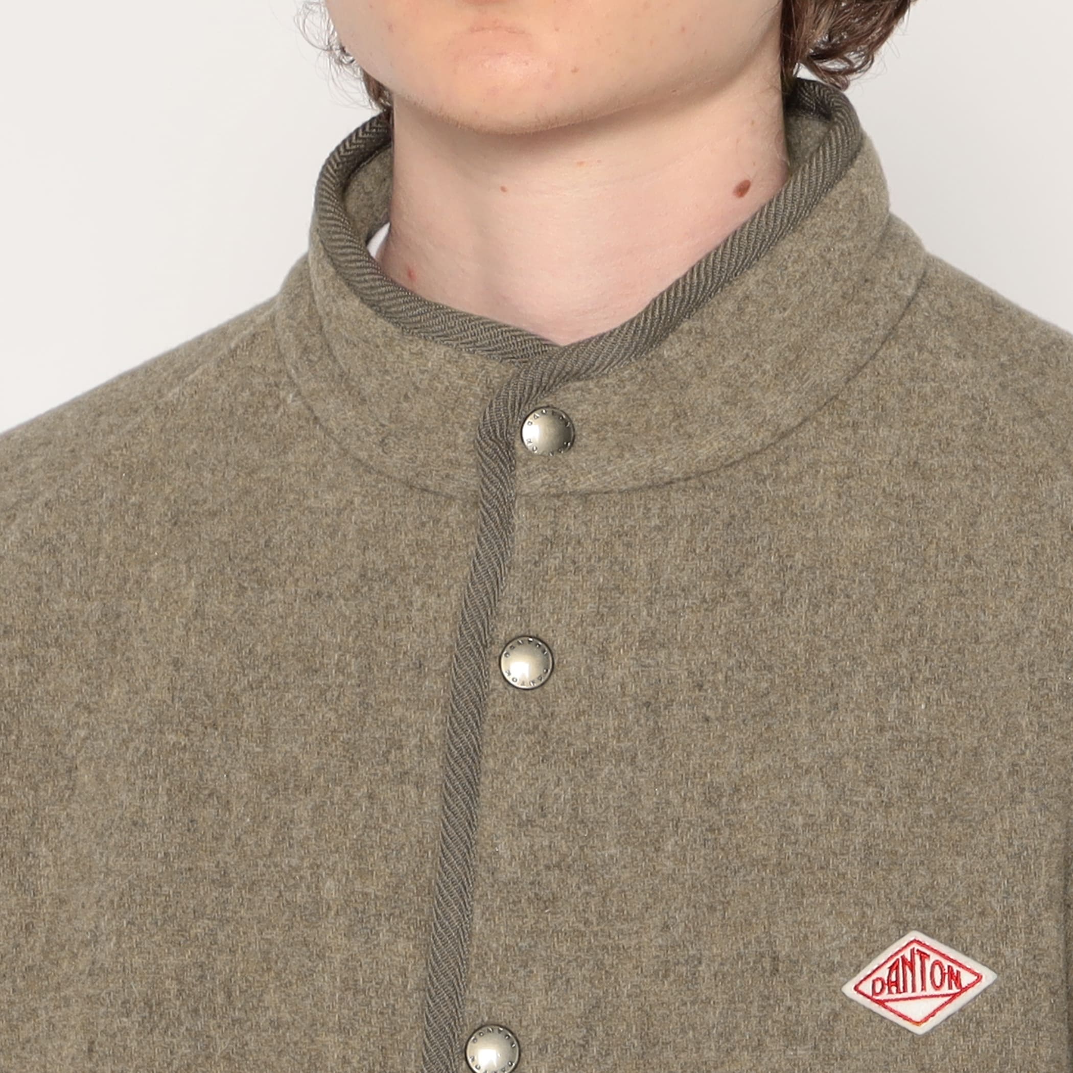 DANTON MEN'S WOOL LIGHT PILE STANDCOLLAR JACKET