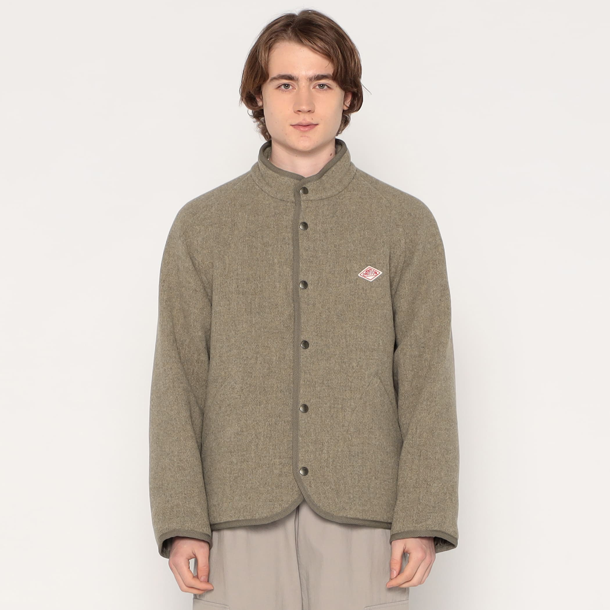 DANTON STANDCOLLAR JACKET　A0286 DANTON MEN'S WOOL LIGHT PILE STANDCOLLAR JACKET