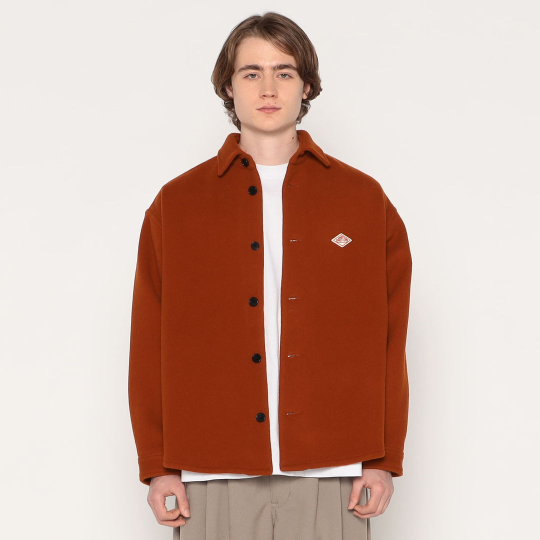 MEN'S WOOL MELTON SHIRT JACKET
