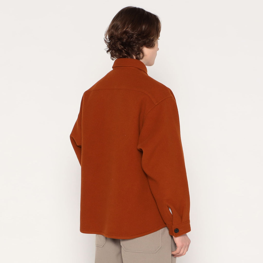 MEN'S WOOL MELTON SHIRT JACKET