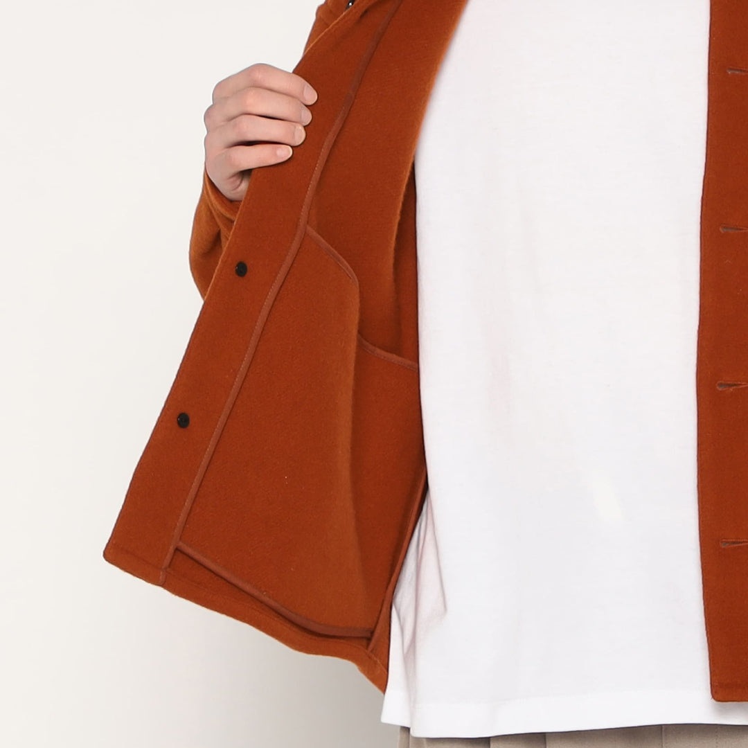 MEN'S WOOL MELTON SHIRT JACKET