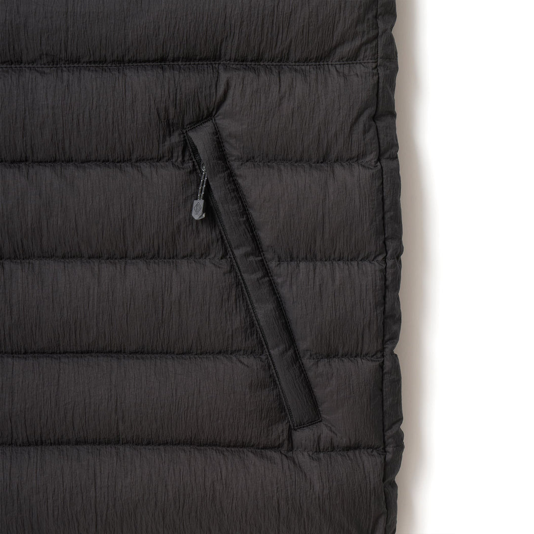 MEN'S NYLON TAFFETA WHITE GOOSE INNER DOWN VEST