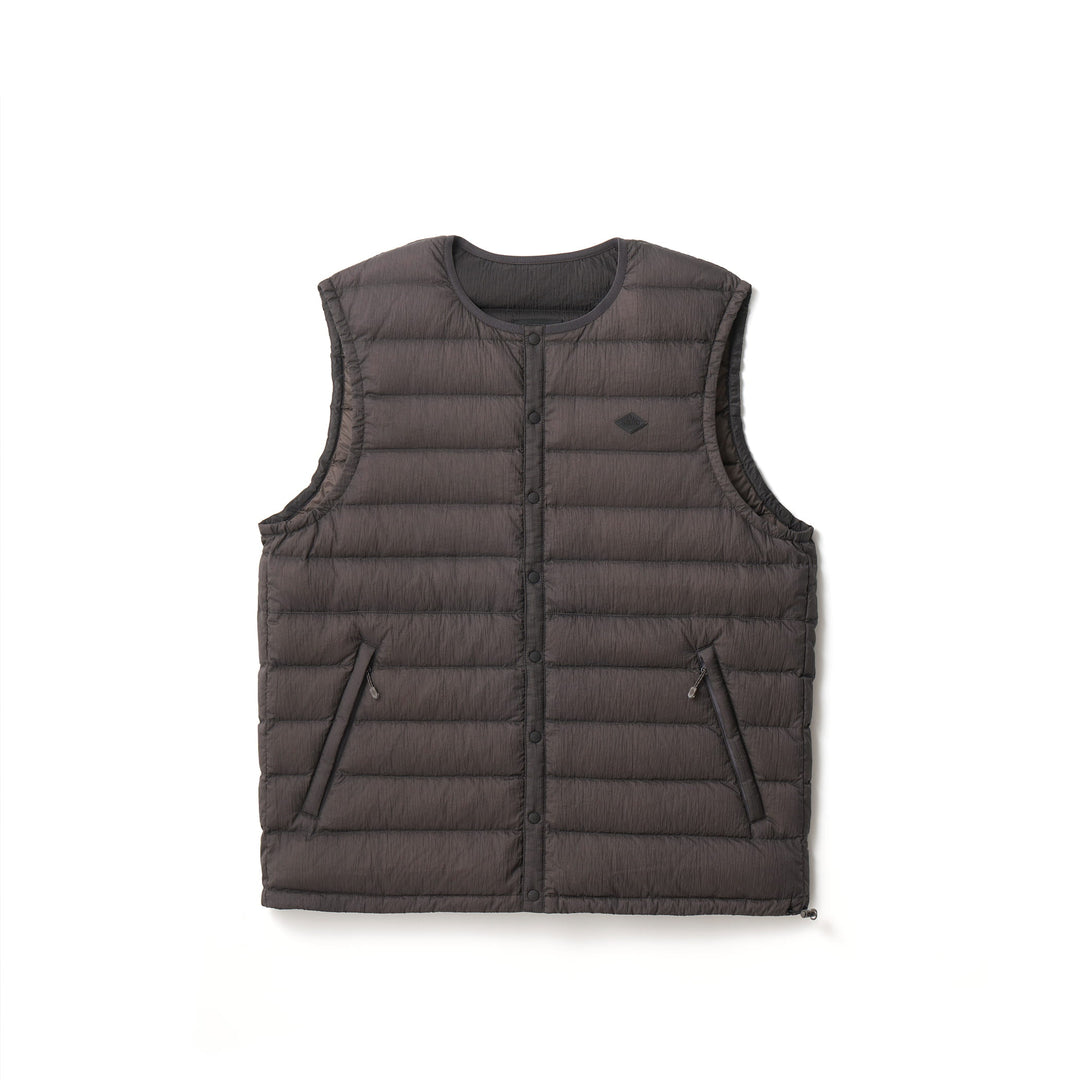 MEN'S NYLON TAFFETA WHITE GOOSE INNER DOWN VEST