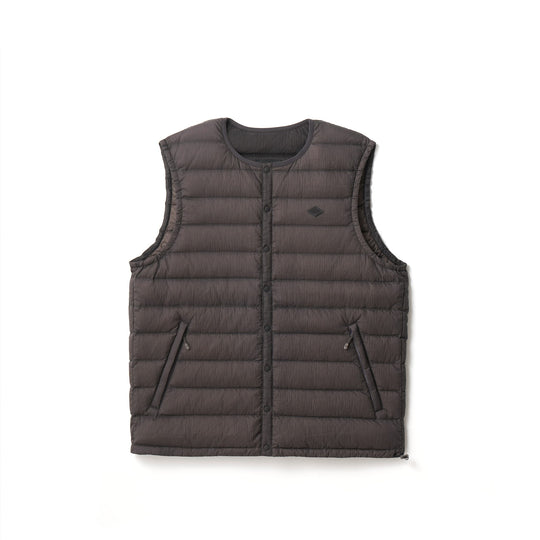MEN'S NYLON TAFFETA WHITE GOOSE INNER DOWN VEST