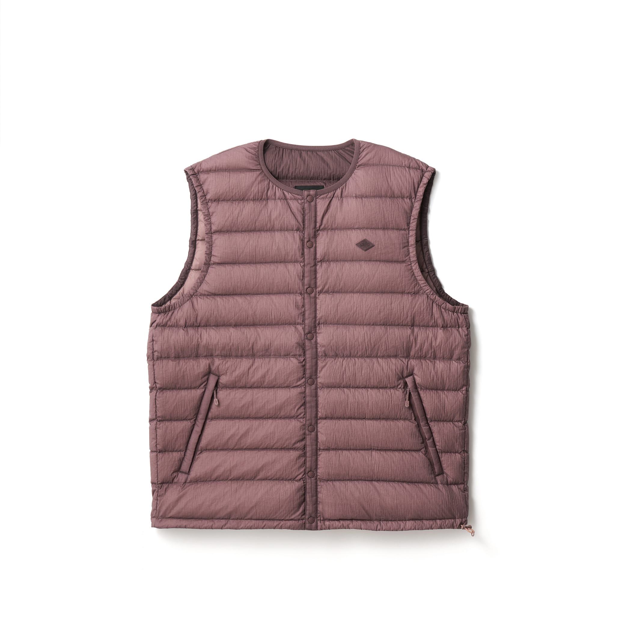 DANTON MEN'S NYLON TAFFETA WHITE GOOSE INNER DOWN VEST