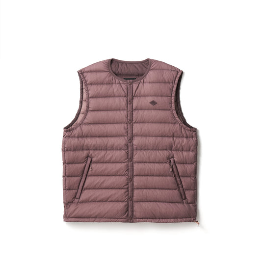 MEN'S NYLON TAFFETA WHITE GOOSE INNER DOWN VEST