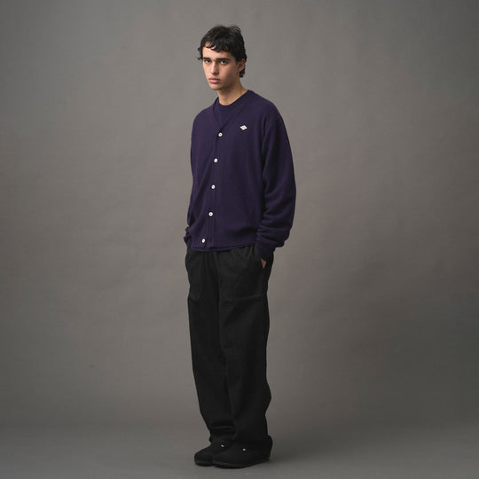 MEN'S LAMBSWOOL V-NECK KNIT CARDIGAN