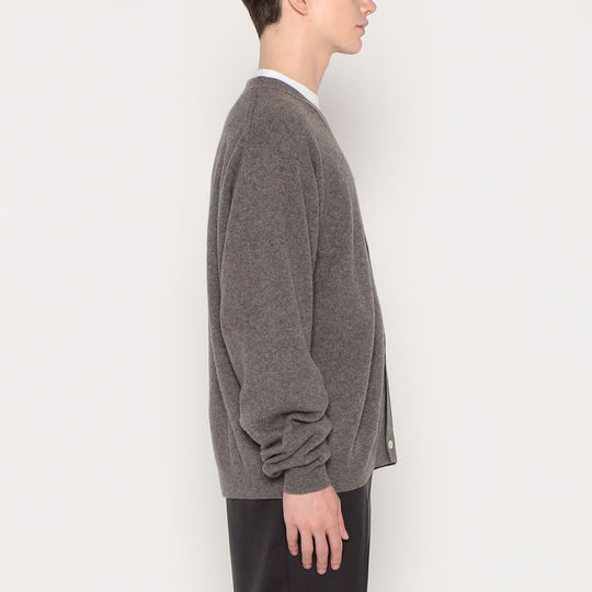 MEN'S LAMBSWOOL V-NECK KNIT CARDIGAN