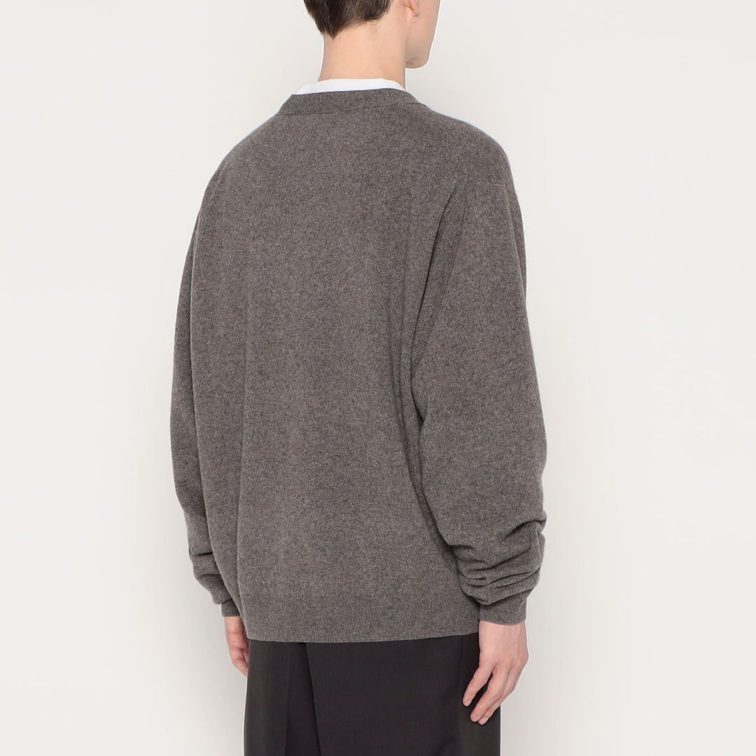 MEN'S LAMBSWOOL V-NECK KNIT CARDIGAN