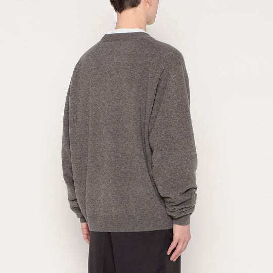 MEN'S LAMBSWOOL V-NECK KNIT CARDIGAN