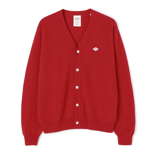 MEN'S LAMBSWOOL V-NECK KNIT CARDIGAN