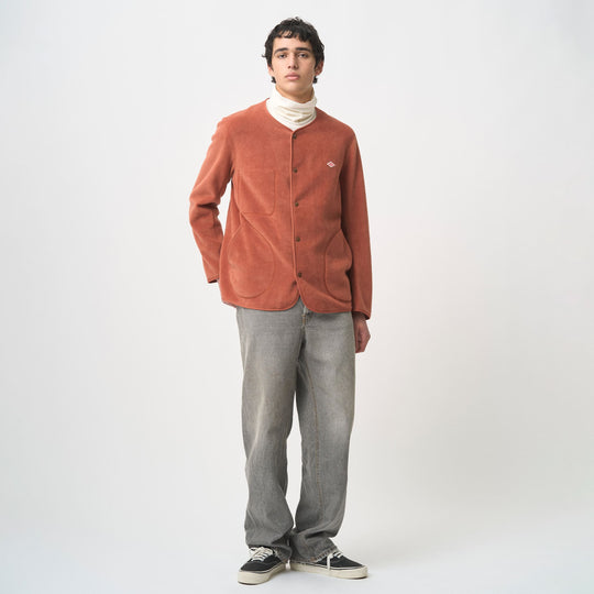 MEN'S FLEECE COLLARLESS JACKET