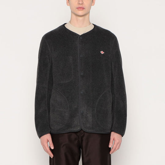 MEN'S FLEECE COLLARLESS JACKET