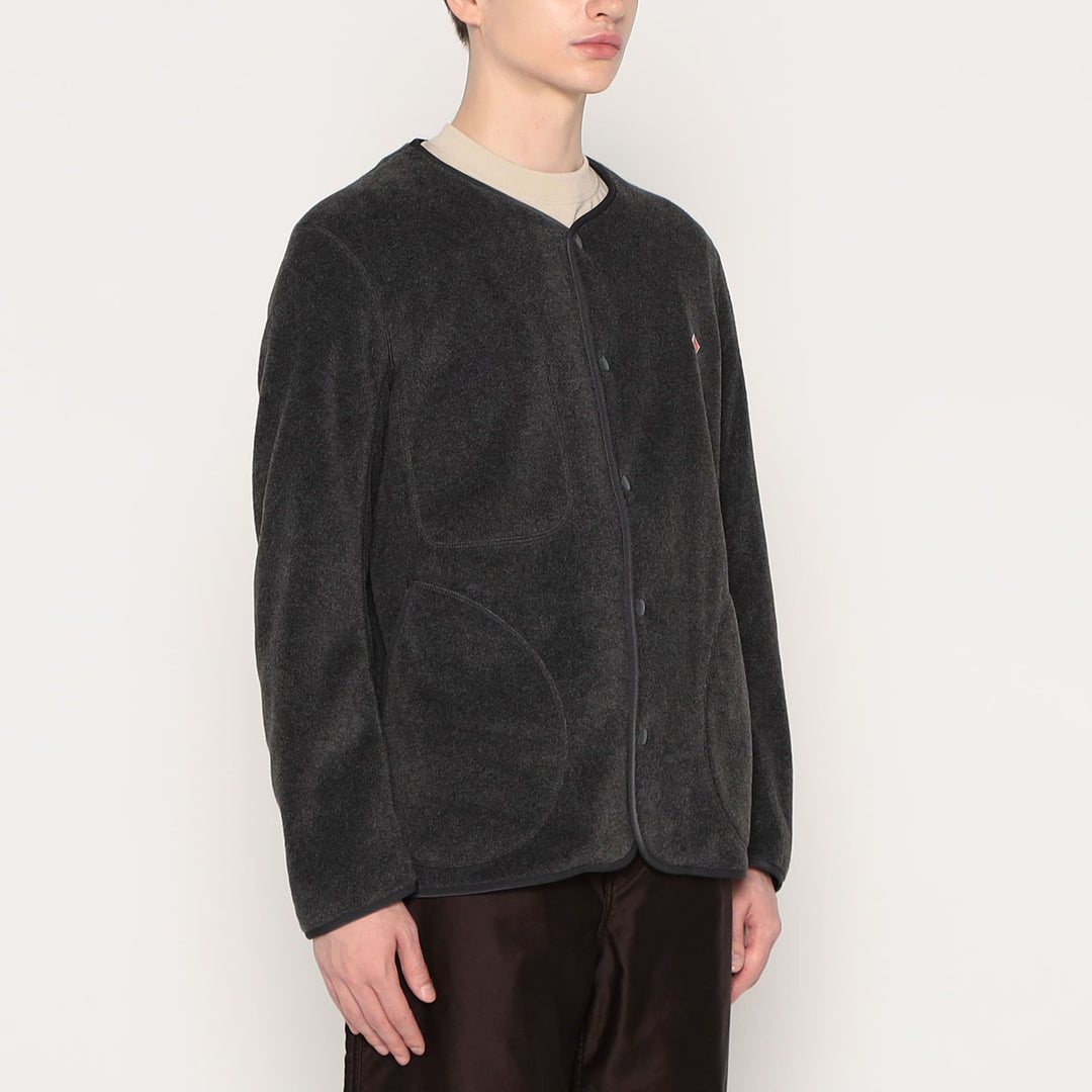 MEN'S FLEECE COLLARLESS JACKET