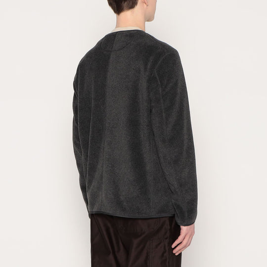 MEN'S FLEECE COLLARLESS JACKET