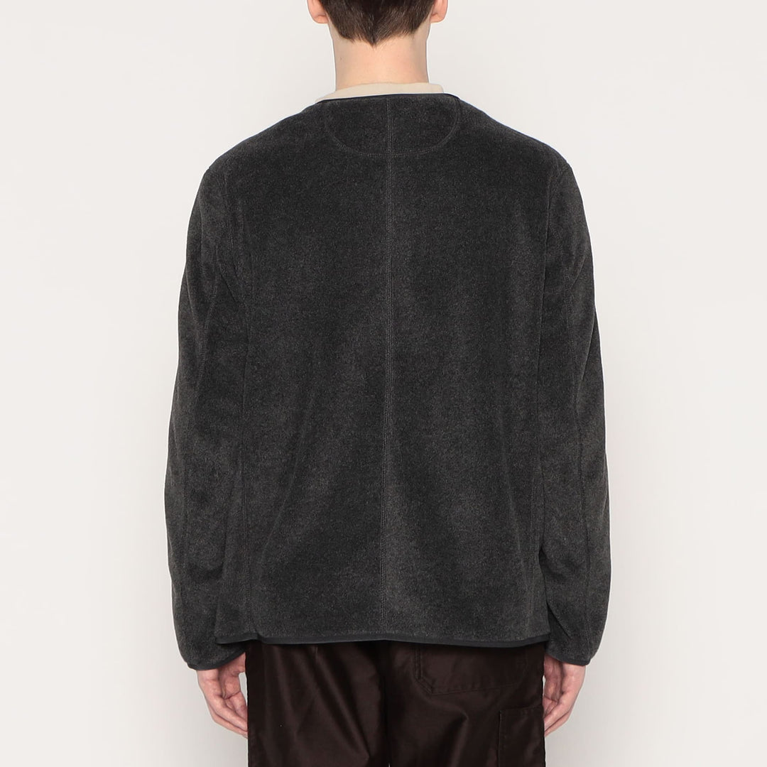 MEN'S FLEECE COLLARLESS JACKET