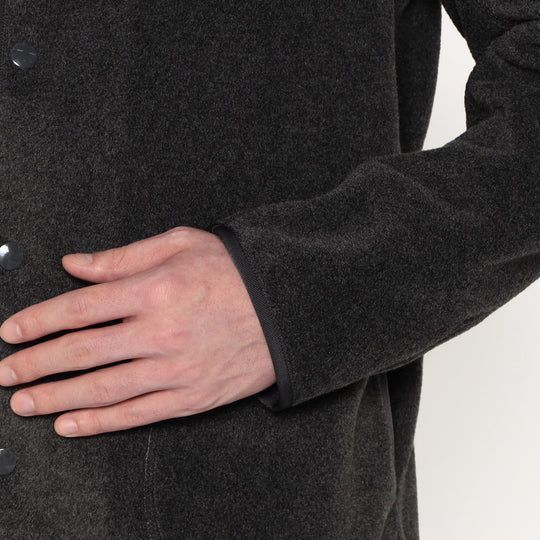 MEN'S FLEECE COLLARLESS JACKET