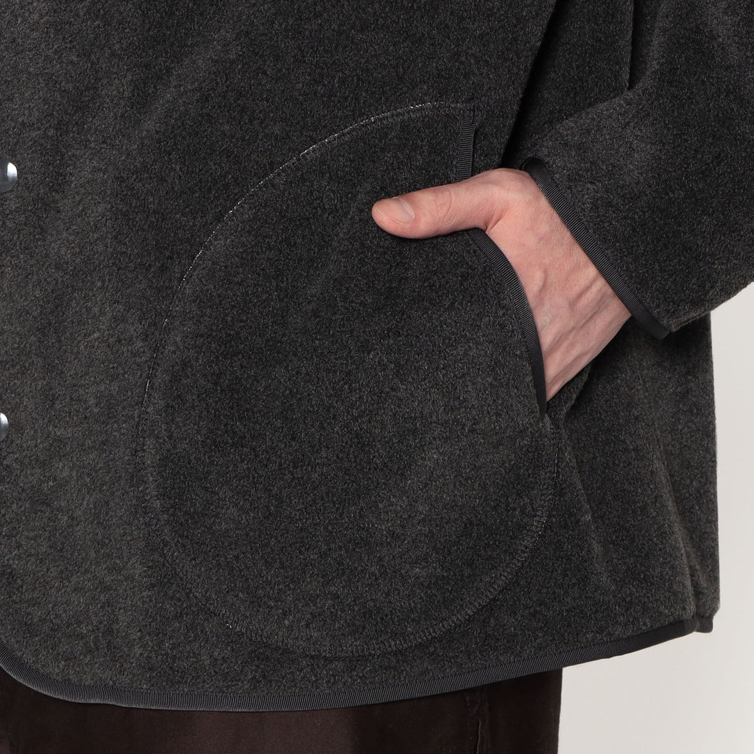 MEN'S FLEECE COLLARLESS JACKET