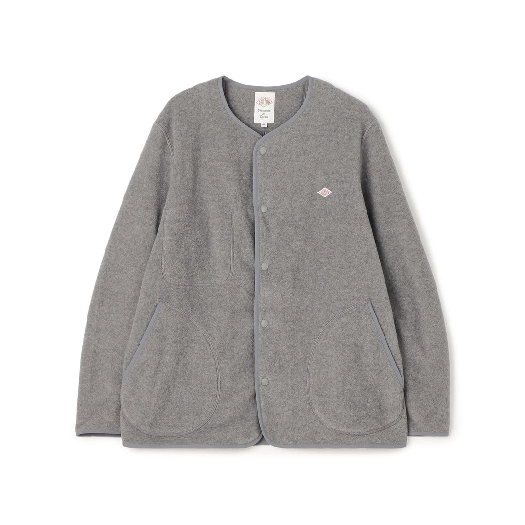 MEN'S FLEECE COLLARLESS JACKET