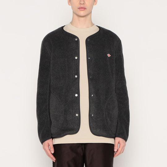 MEN'S FLEECE COLLARLESS JACKET