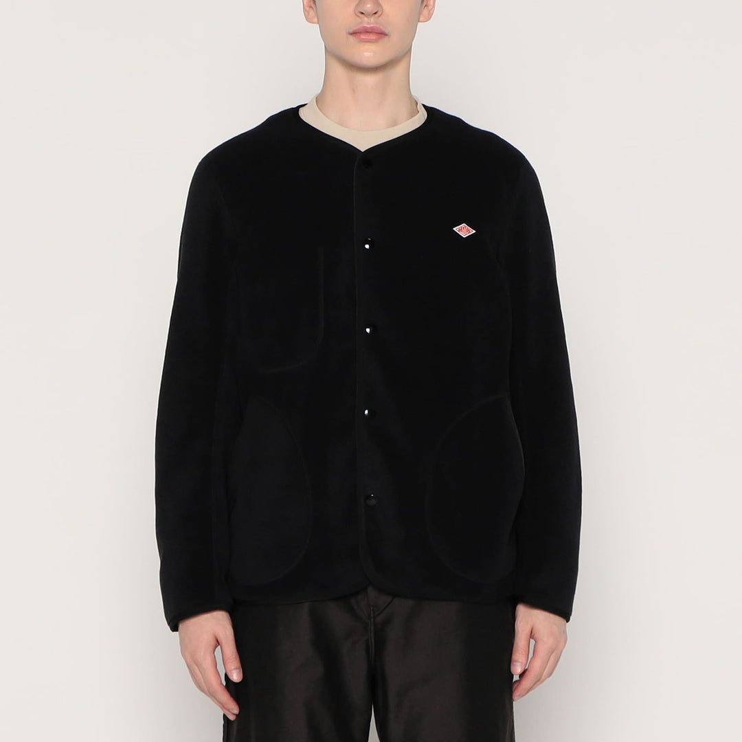 MEN'S FLEECE COLLARLESS JACKET