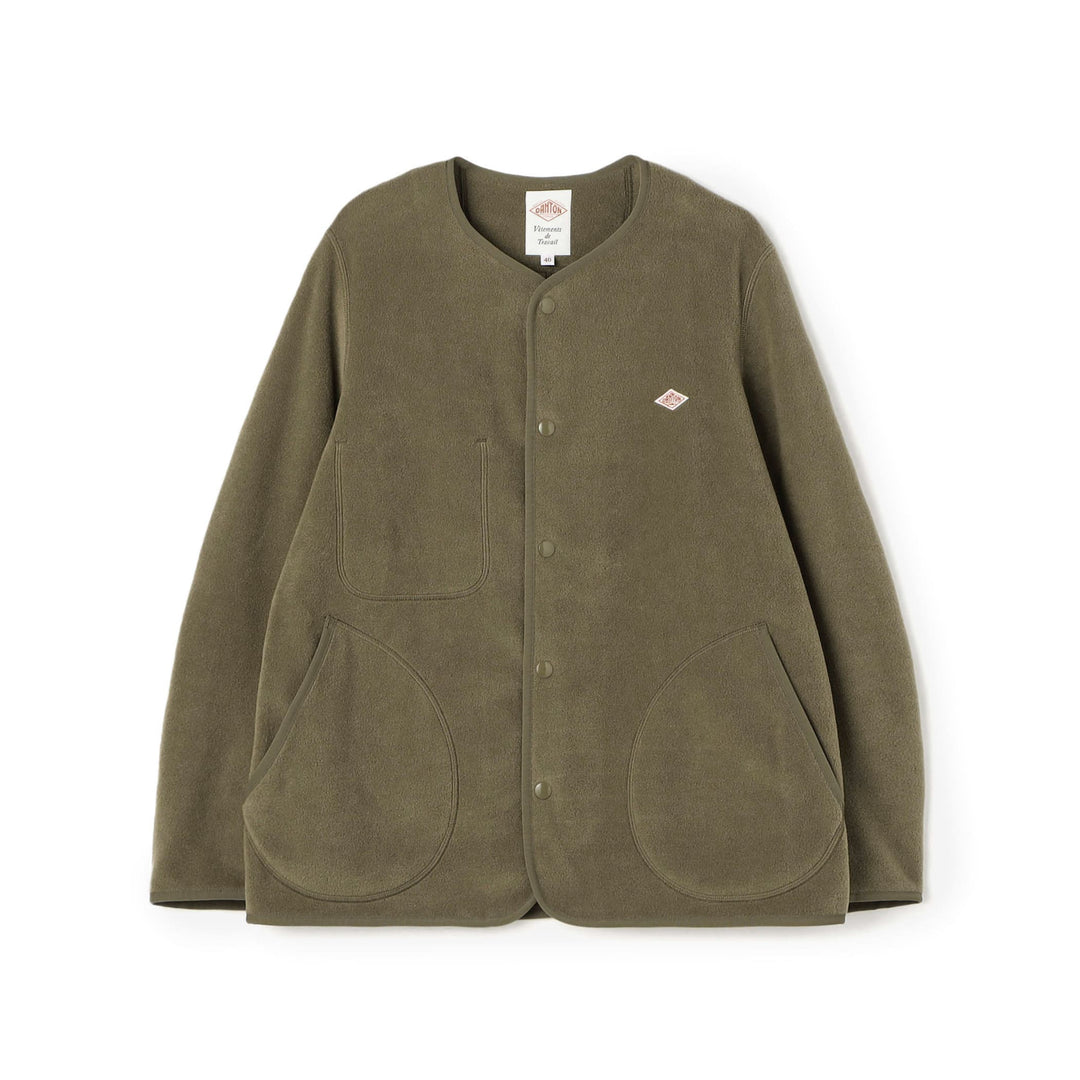 MEN'S FLEECE COLLARLESS JACKET