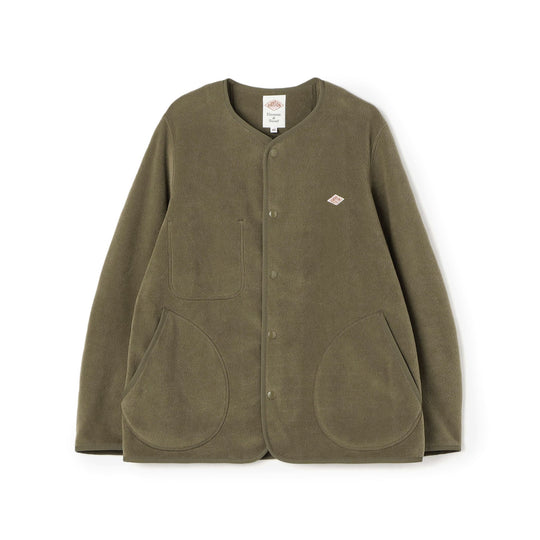 MEN'S FLEECE COLLARLESS JACKET