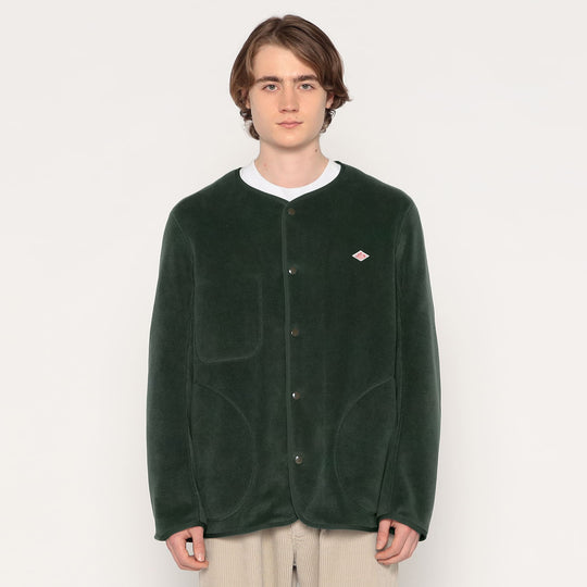 MEN'S FLEECE COLLARLESS JACKET