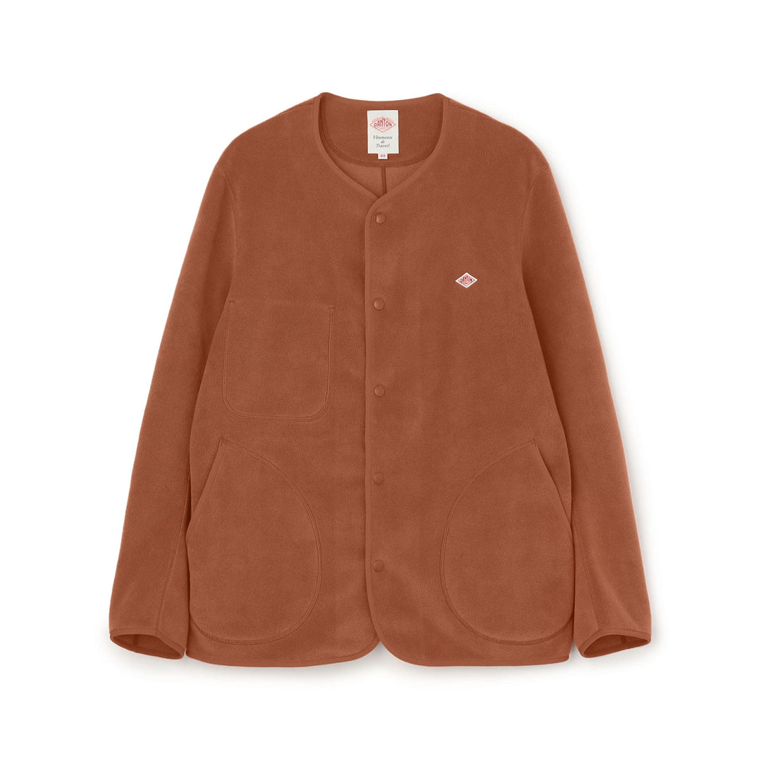 MEN'S FLEECE COLLARLESS JACKET