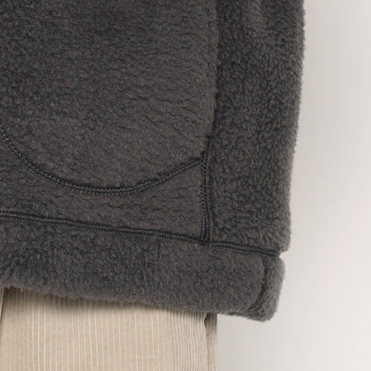 MEN'S DOUBLE FACE BOA STAND COLLAR CARDIGAN