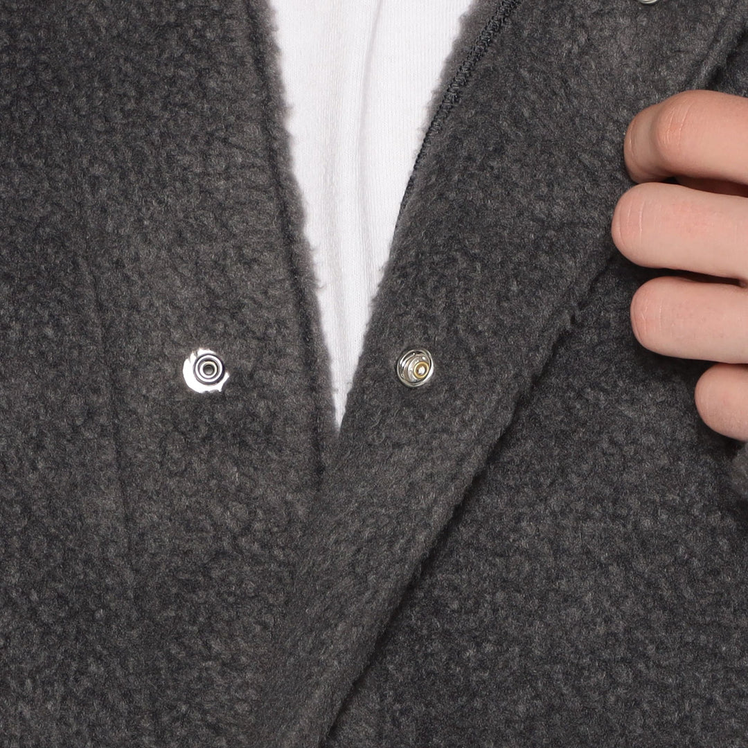 MEN'S DOUBLE FACE BOA STAND COLLAR CARDIGAN