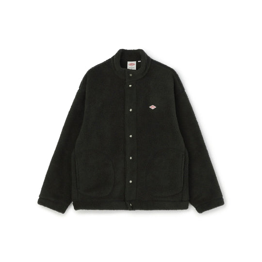 MEN'S DOUBLE FACE BOA STAND COLLAR CARDIGAN