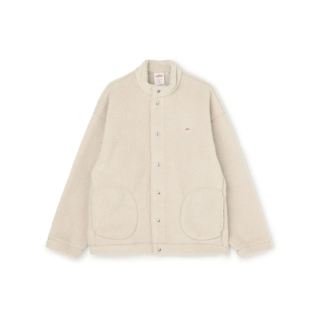 MEN'S DOUBLE FACE BOA STAND COLLAR CARDIGAN