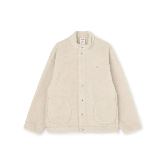 MEN'S DOUBLE FACE BOA STAND COLLAR CARDIGAN