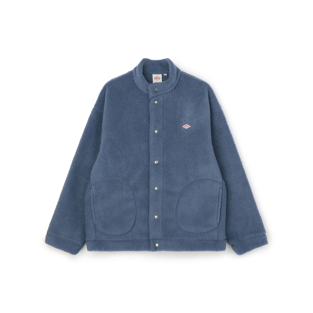 MEN'S DOUBLE FACE BOA STAND COLLAR CARDIGAN