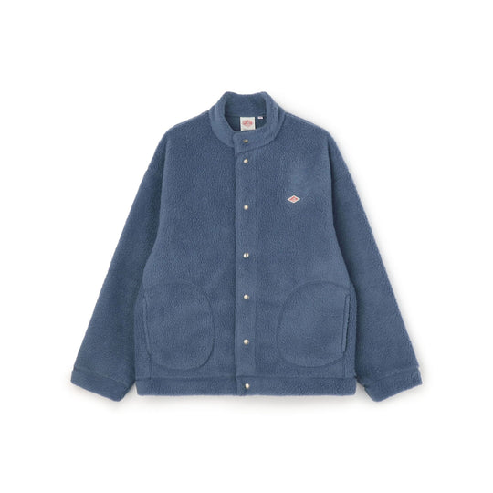 MEN'S DOUBLE FACE BOA STAND COLLAR CARDIGAN