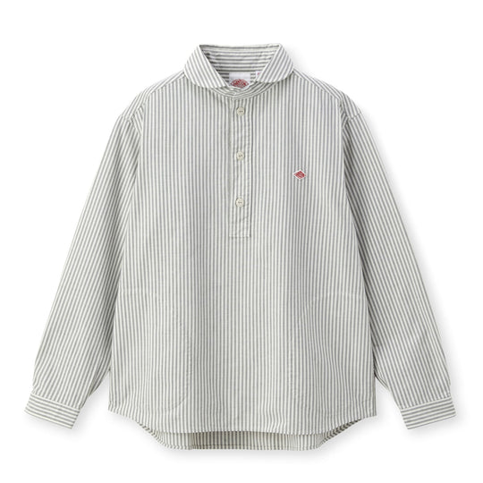 MEN'S OXFORD ROUND COLLAR PULLOVER SHIRT PATTERN