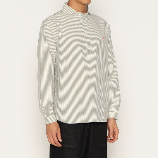MEN'S OXFORD ROUND COLLAR PULLOVER SHIRT PATTERN