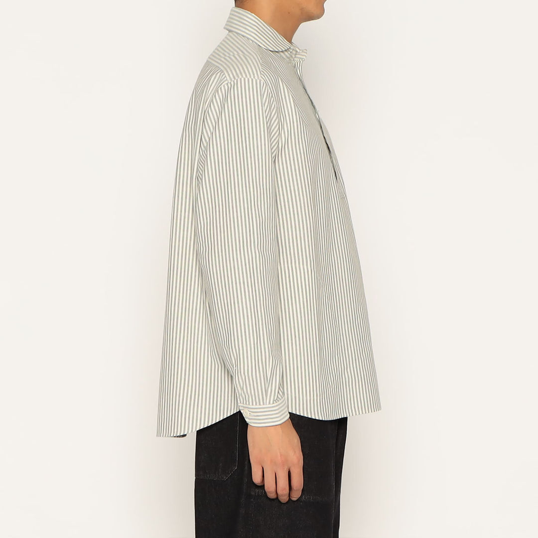 MEN'S OXFORD ROUND COLLAR PULLOVER SHIRT PATTERN