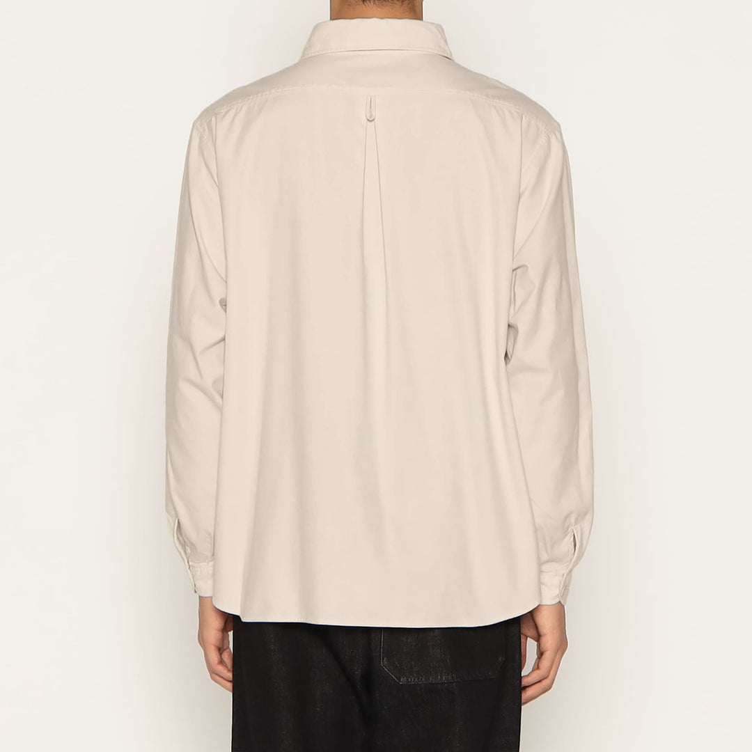 MEN'S COTTON FLANNEL ROUND COLLAR PULLOVER SHIRT