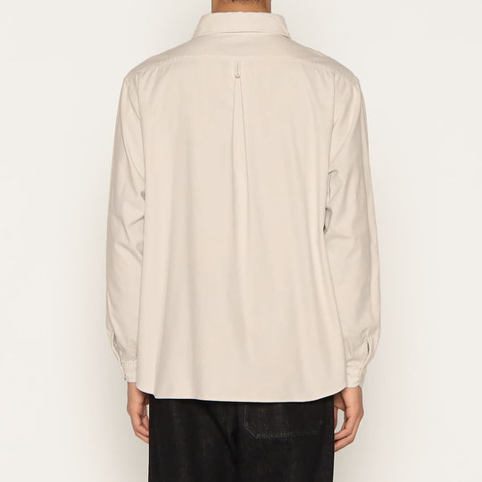 MEN'S COTTON FLANNEL ROUND COLLAR PULLOVER SHIRT