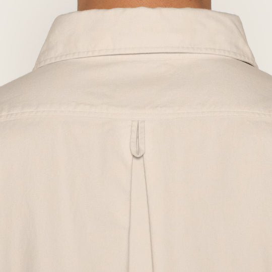 MEN'S COTTON FLANNEL ROUND COLLAR PULLOVER SHIRT