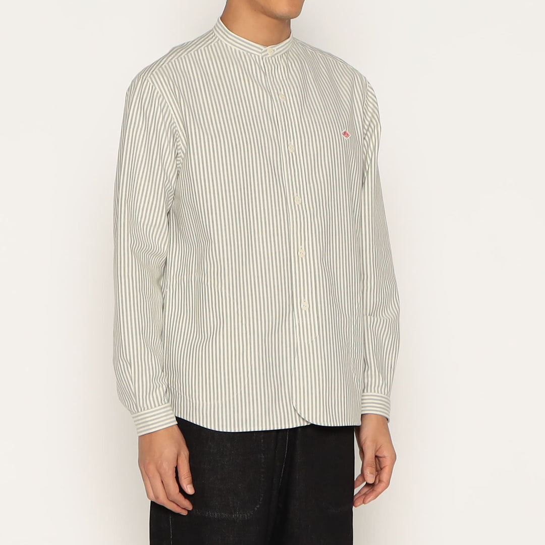 MEN'S OXFORD BAND COLLAR SHIRT PATTERN