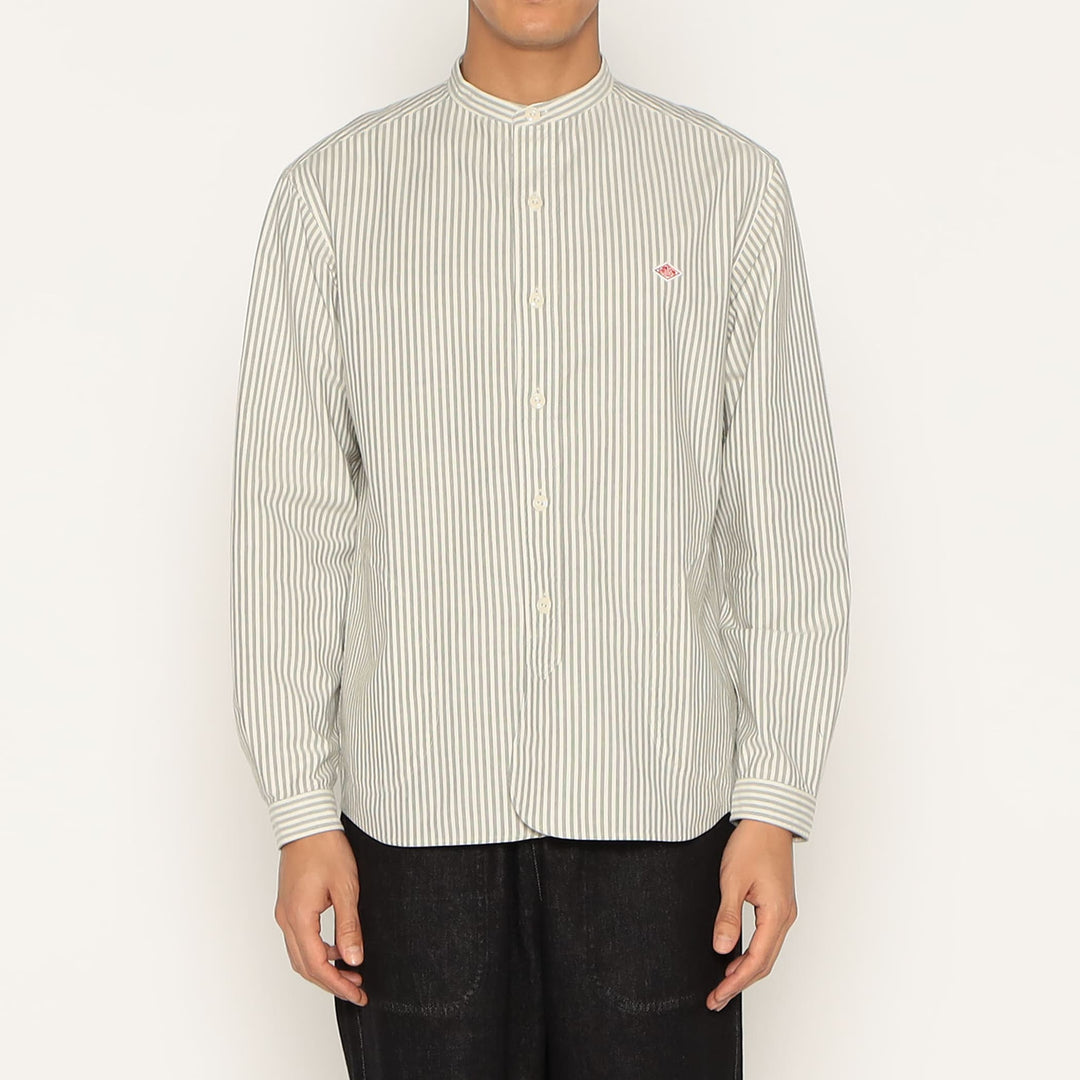 MEN'S OXFORD BAND COLLAR SHIRT PATTERN